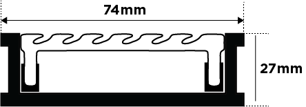 65AAGBL25 Linear Drain